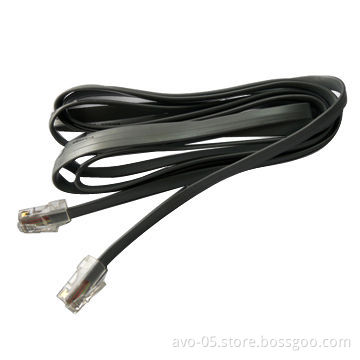 Telephone Cable with 4P2C Wire, PVC Jacket and Solid/Stranded Copper
